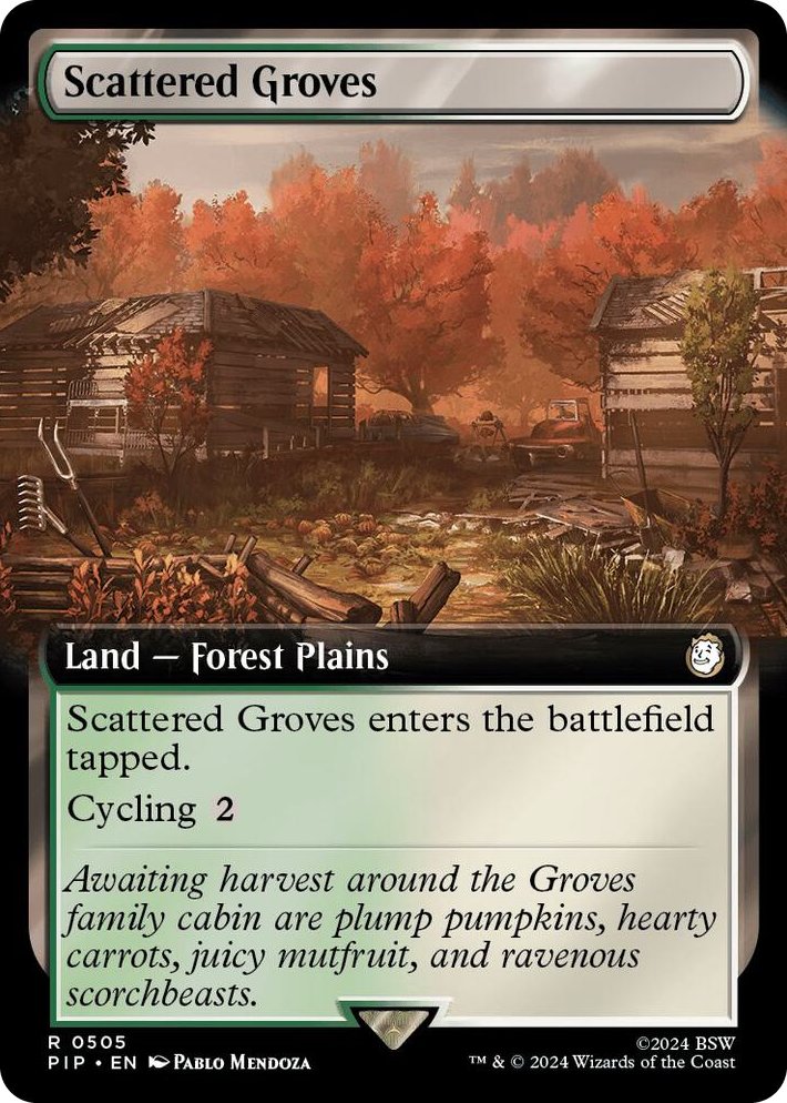 0505 Scattered Groves (Extended Art) R Universes Beyond: Fallout
