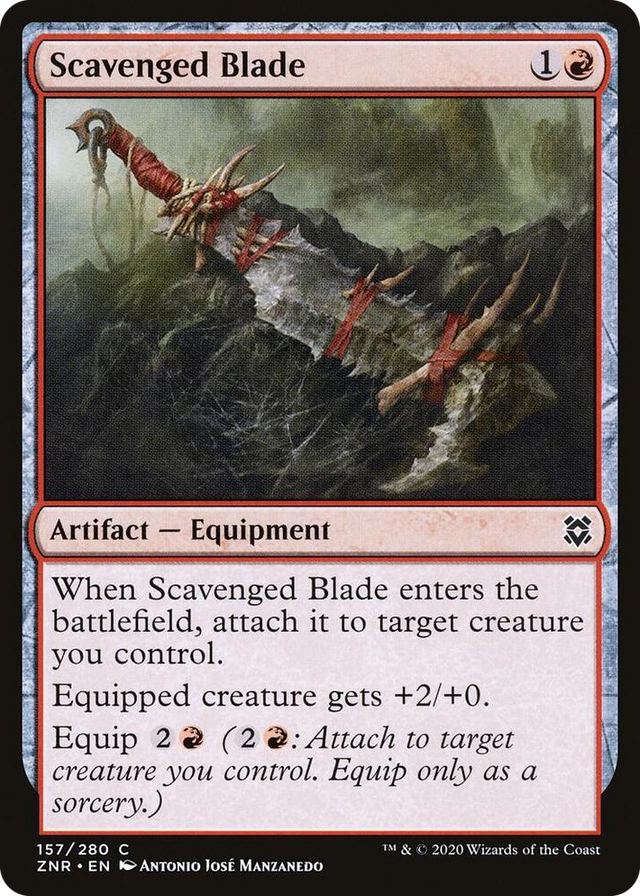 0157 Scavenged Blade C Zendikar Rising