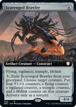 0064 Scavenged Brawler (Extended Art) R Commander: The Brothers' War