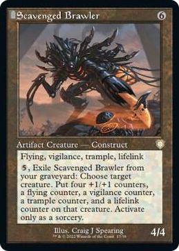 0017 Scavenged Brawler (Retro Frame) R Commander: The Brothers' War