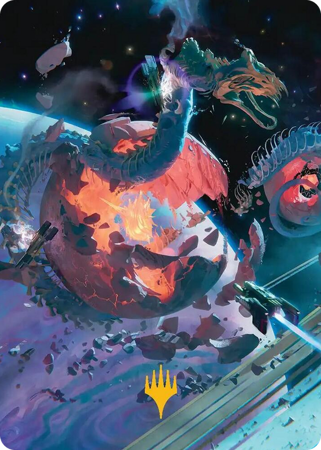 0047 Scavenger Grounds Art Card (47/54) (Gold-Stamped Planeswalker Symbol) S Art Series: Edge of Eternities