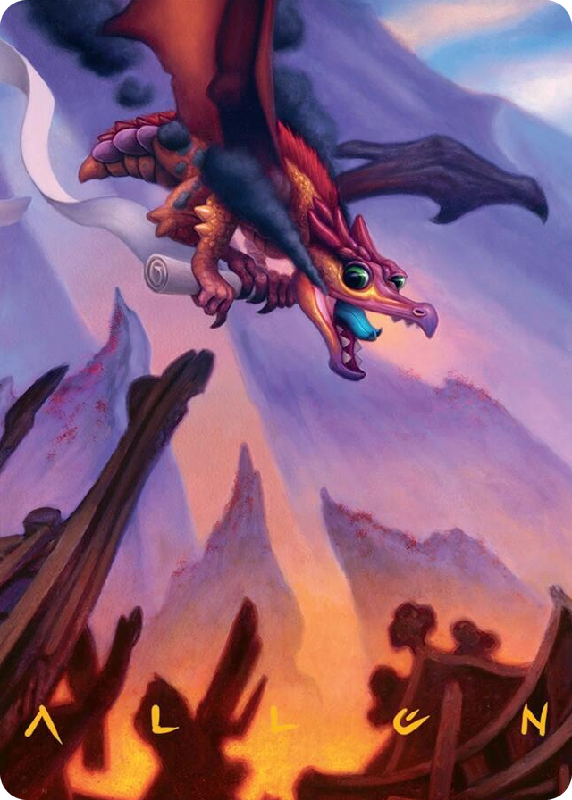 Scavenger Regent Art Card (45/54) (Gold-Stamped Signature) #45 S - Art Series: Tarkir: Dragonstorm Pokemon card
