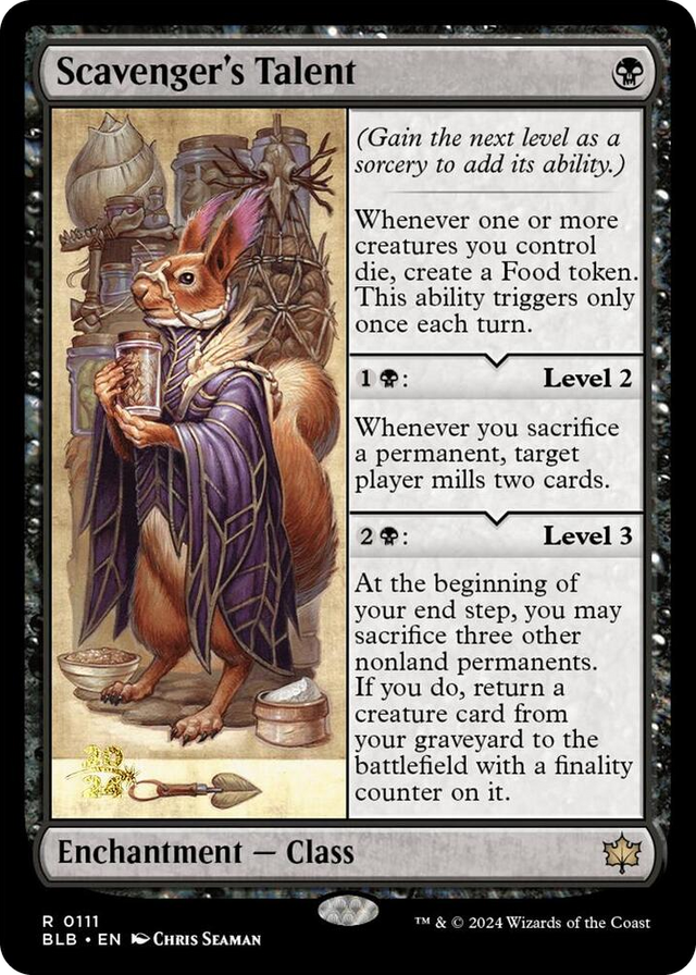 0111 Scavenger's Talent R Prerelease Cards