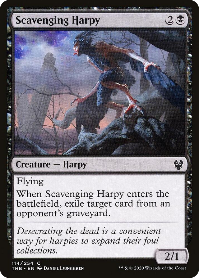 0114 Scavenging Harpy C Theros Beyond Death