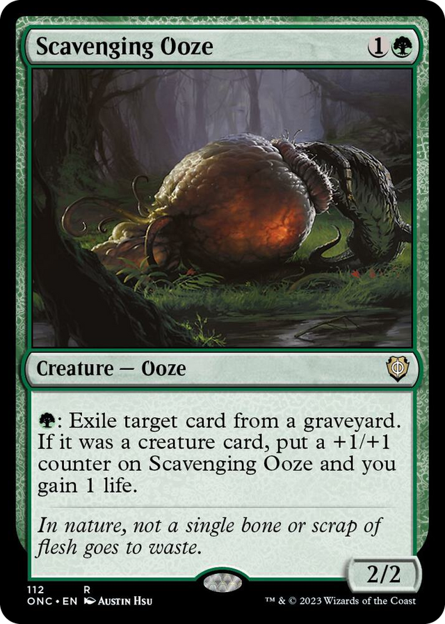 0112 Scavenging Ooze R Commander: Phyrexia: All Will Be One