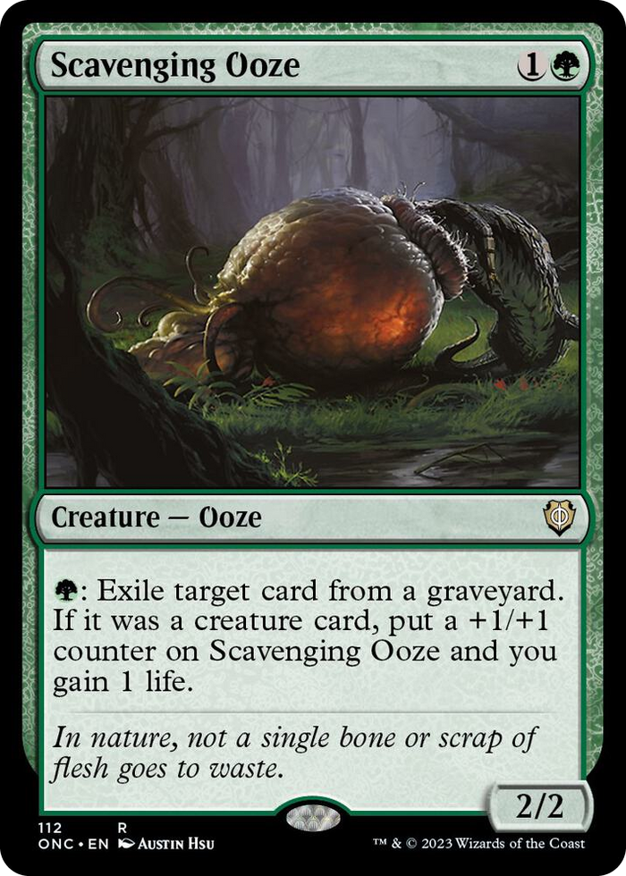 Scavenging Ooze #112 R - Commander: Phyrexia: All Will Be One Pokemon card