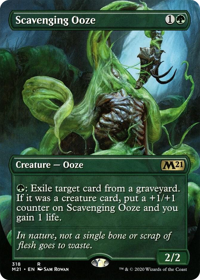 0318 Scavenging Ooze (Alternate Art) R Core Set 2021