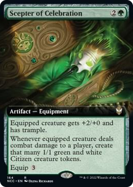 0164 Scepter of Celebration (Extended Art) R Commander: Streets of New Capenna