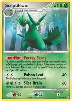 0010 Sceptile - 10/100 (DP Stormfront) Rare Deck Exclusives