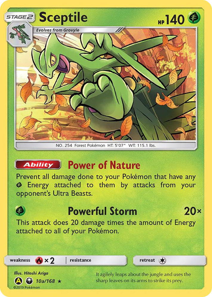 0010a Sceptile - 10a/168 Promo Alternate Art Promos