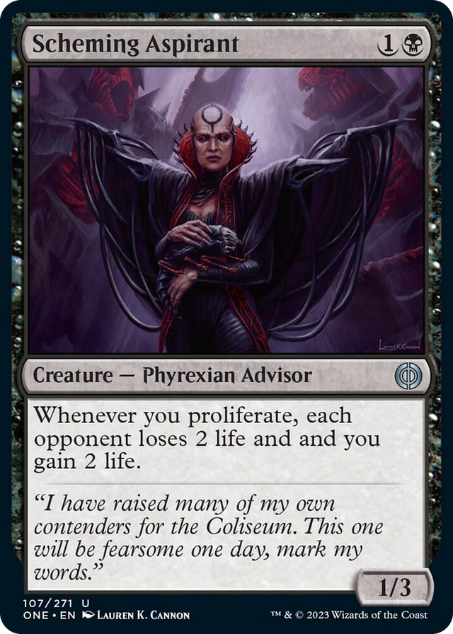 0107 Scheming Aspirant U Phyrexia: All Will Be One