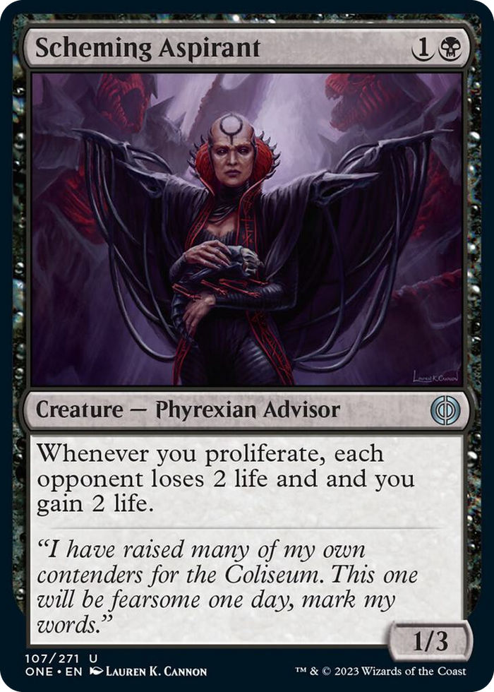 Scheming Aspirant #107 U - Phyrexia: All Will Be One Pokemon card