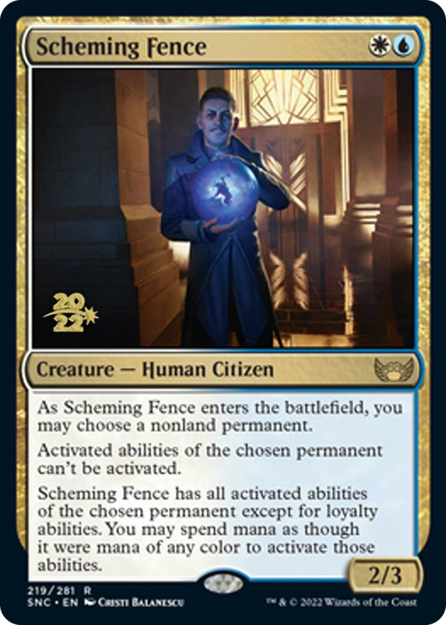 0219 Scheming Fence R Prerelease Cards