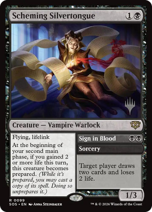 0099 Scheming Silvertongue R Promo Pack: Secrets of Strixhaven