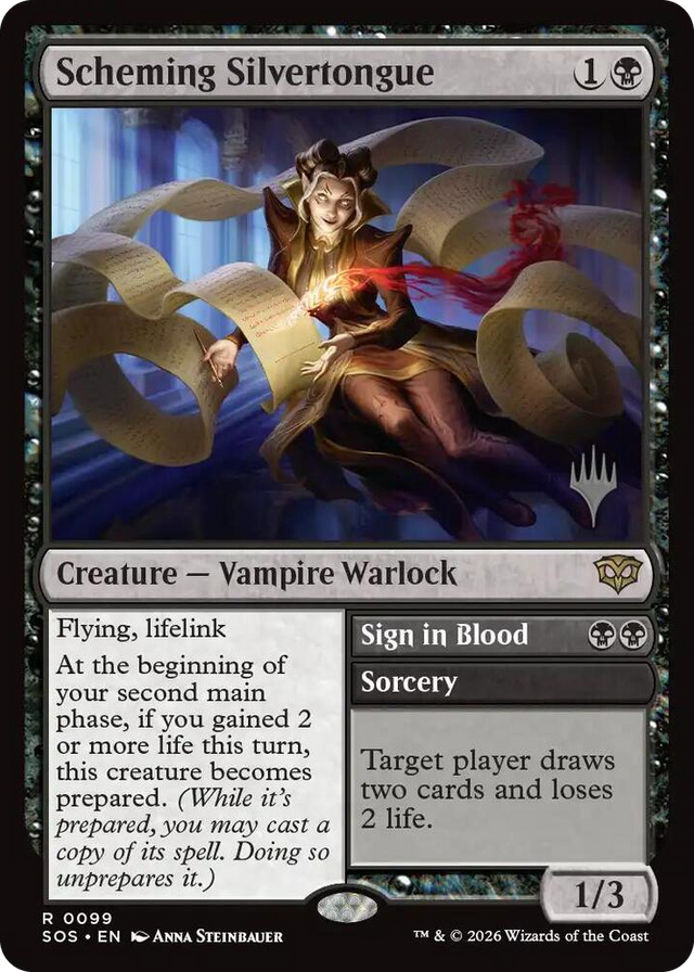 0099 Scheming Silvertongue R Promo Pack: Secrets of Strixhaven