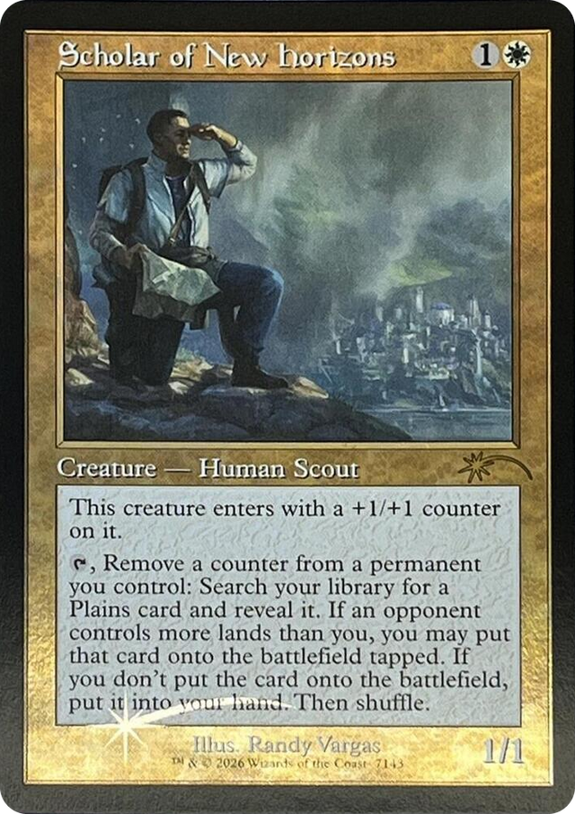 7143 Scholar of New Horizons (Retro Frame) R Secret Lair Drop Series