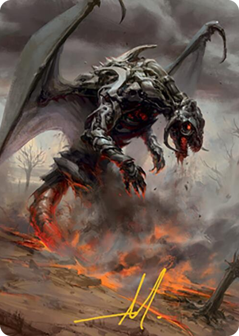 0062 Scion of Draco Art Card (Gold-Stamped Signature) S Art Series: Modern Horizons 2