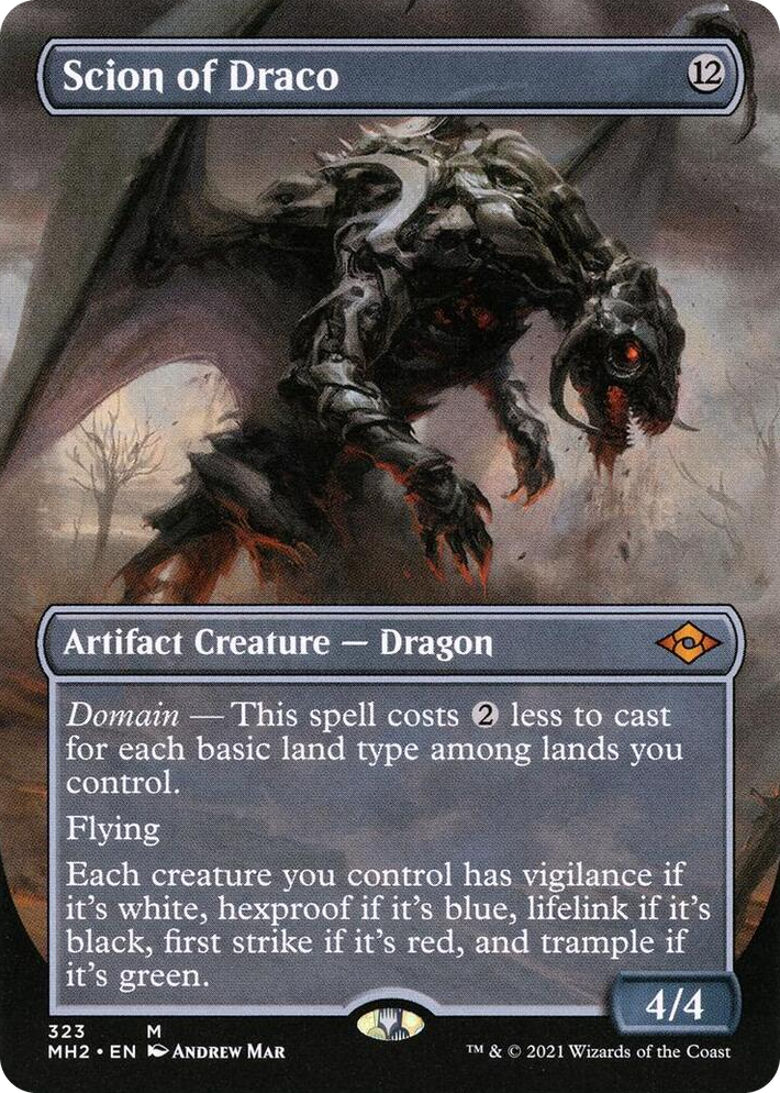 0323 Scion of Draco (Borderless) M Modern Horizons 2
