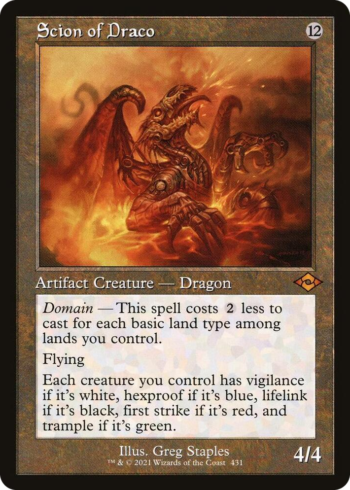 0431 Scion of Draco (Retro Frame) M Modern Horizons 2