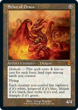 0431 Scion of Draco (Retro Frame) (Foil Etched) M Modern Horizons 2