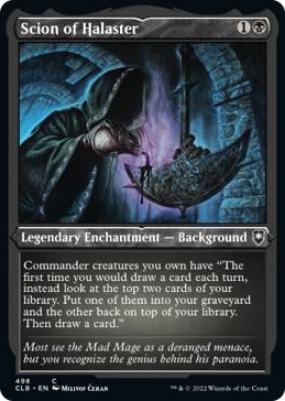 Scion of Halaster (Foil Etched) #498 C - Commander Legends: Battle for Baldur's Gate Pokemon card