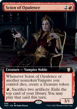 Scion of Opulence (Extended Art) #66 R - Commander: Innistrad: Crimson Vow Pokemon card