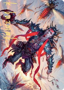 0059 Scion of the Swarm Art Card (Gold-Stamped Signature) S Art Series: Zendikar Rising