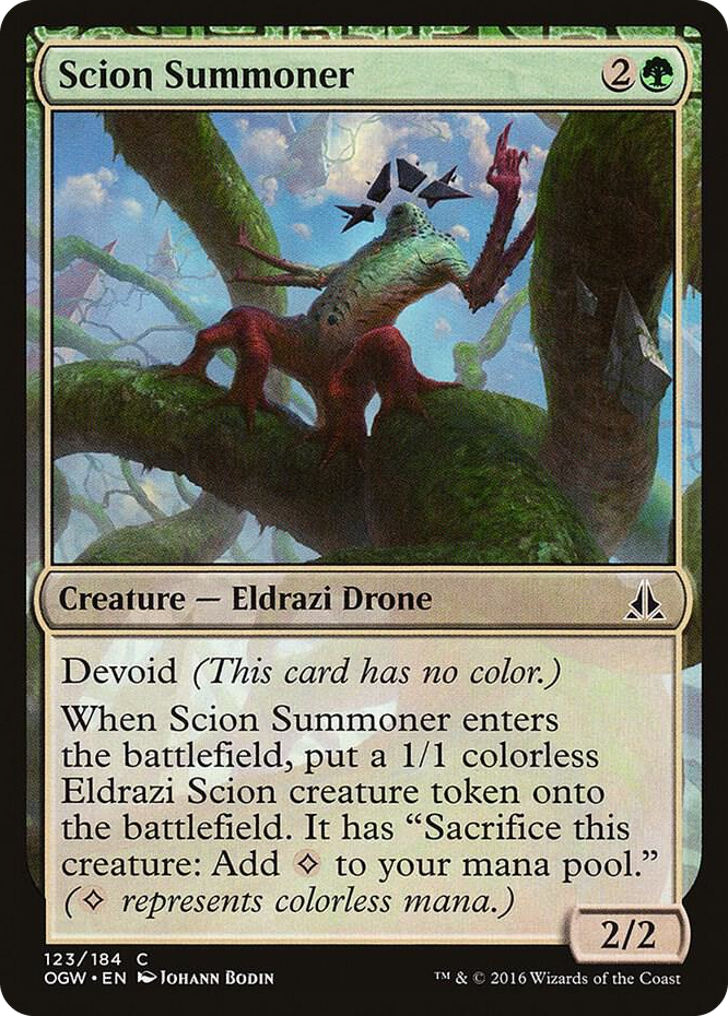 Scion Summoner #123 C - Oath of the Gatewatch Pokemon card