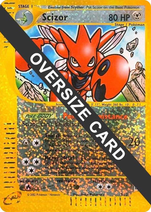 0007 Scizor Promo Jumbo Cards