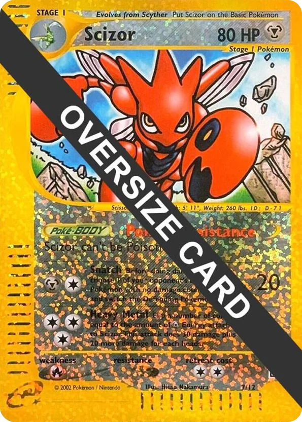0007 Scizor Promo Jumbo Cards