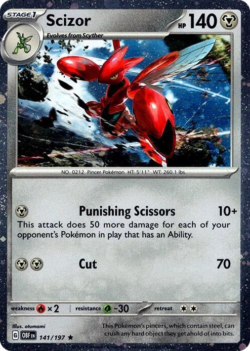 0141 Scizor - 141/197 (Cosmos Holo) Promo Miscellaneous Cards & Products