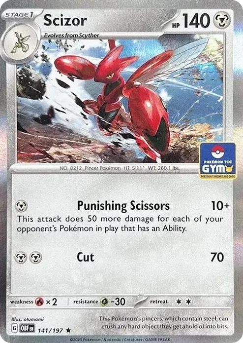 0141 Scizor - 141/197 (Pokemon Gym Promo) Rare Miscellaneous Cards & Products