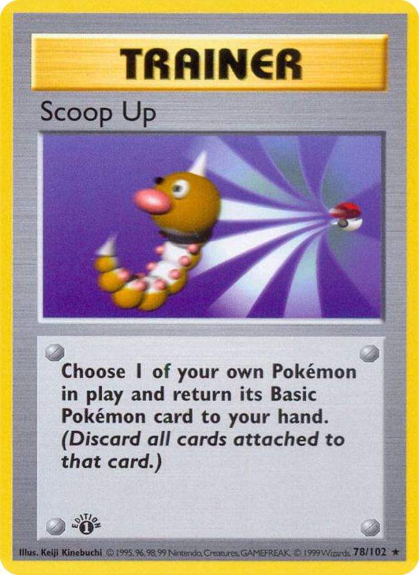 0078 Scoop Up Rare Base Set (Shadowless)