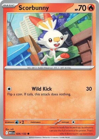 0026 Scorbunny Common Mega Evolution