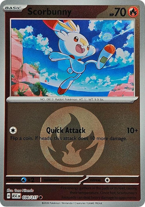 0036 Scorbunny - 036/217 (Energy Symbol Pattern) Common Ascended Heroes