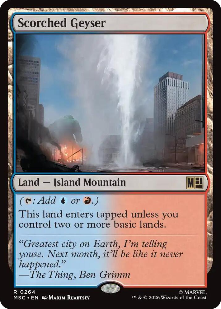 0264 Scorched Geyser R Commander: Marvel Super Heroes