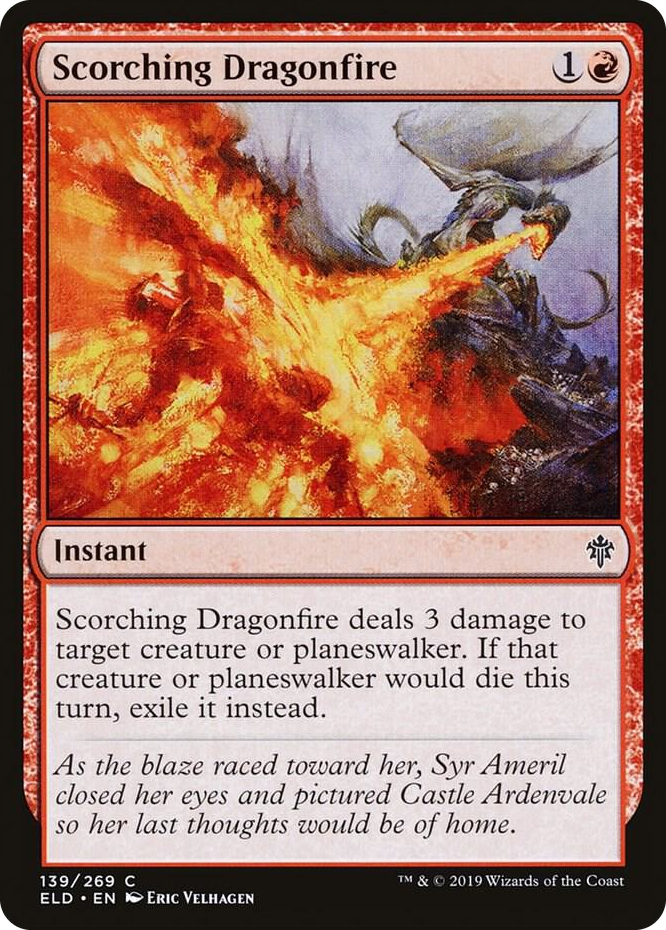 0139 Scorching Dragonfire C Throne of Eldraine