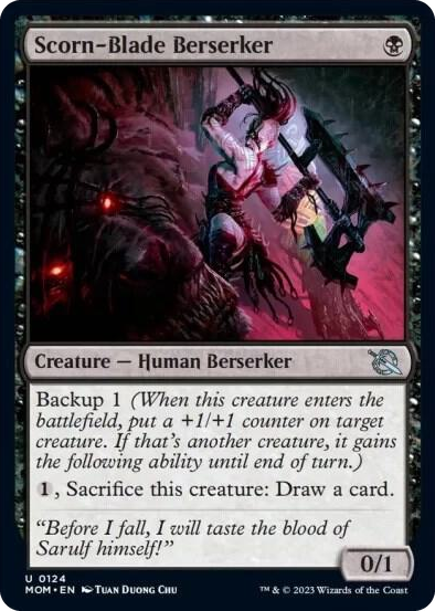 Scorn-Blade Berserker #124 U - March of the Machine Pokemon card