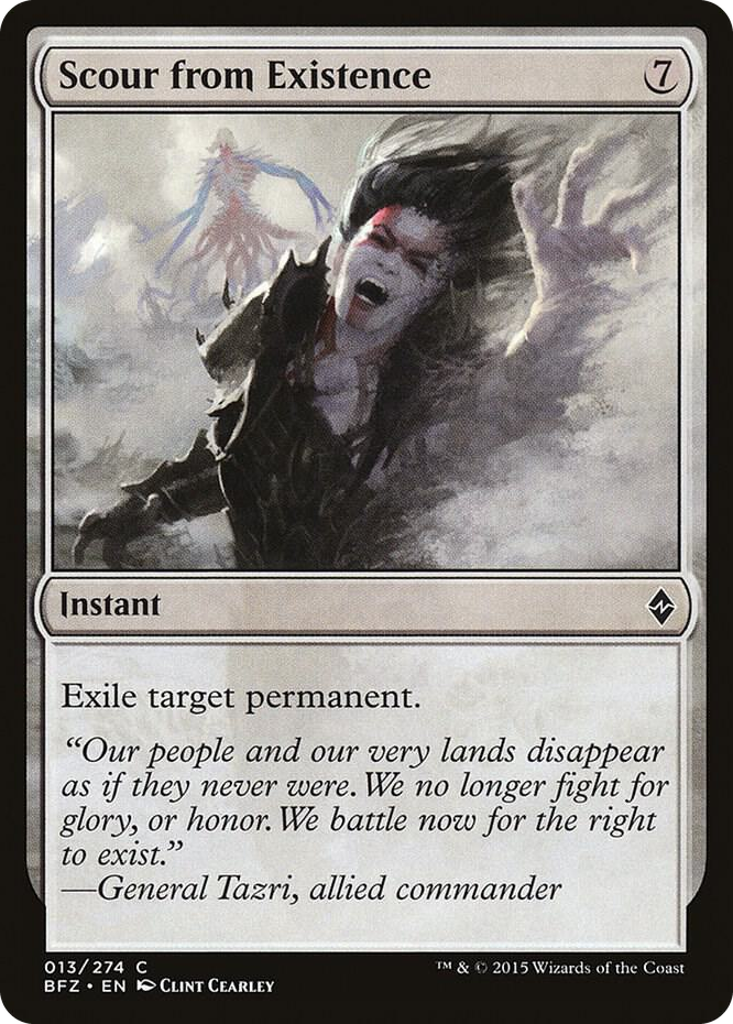 Scour from Existence #13 C - Battle for Zendikar Pokemon card