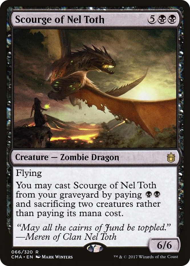 Scourge of Nel Toth #66 R - Commander Anthology Pokemon card
