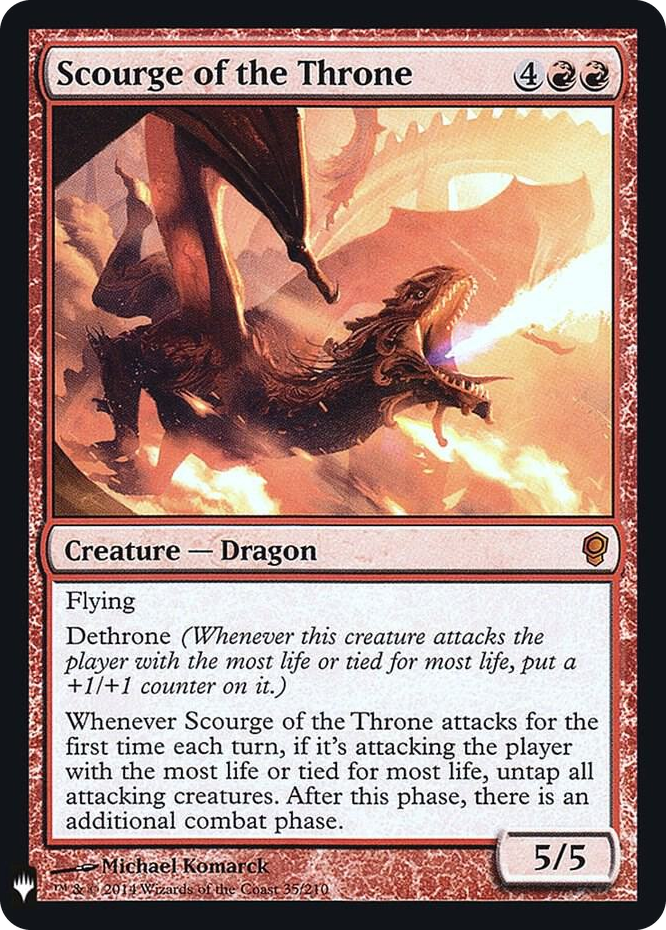 Scourge of the Throne #35 M - The List Reprints Pokemon card
