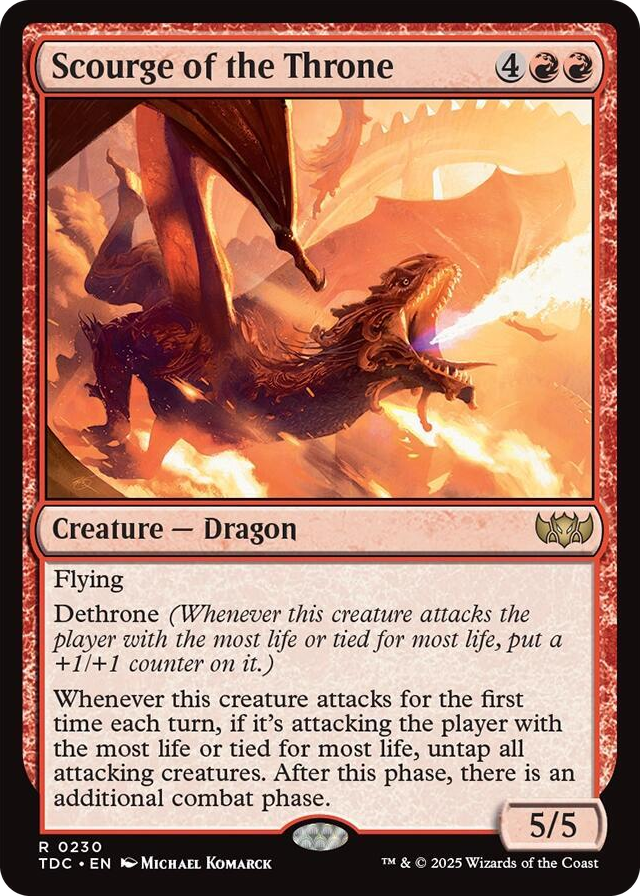 0230 Scourge of the Throne R Commander: Tarkir: Dragonstorm