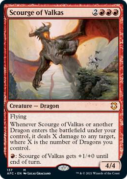 0137 Scourge of Valkas M Commander: Adventures in the Forgotten Realms
