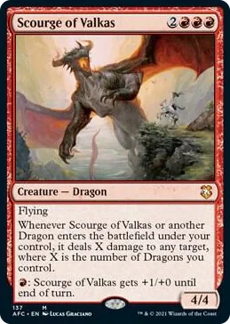 0137 Scourge of Valkas M Commander: Adventures in the Forgotten Realms