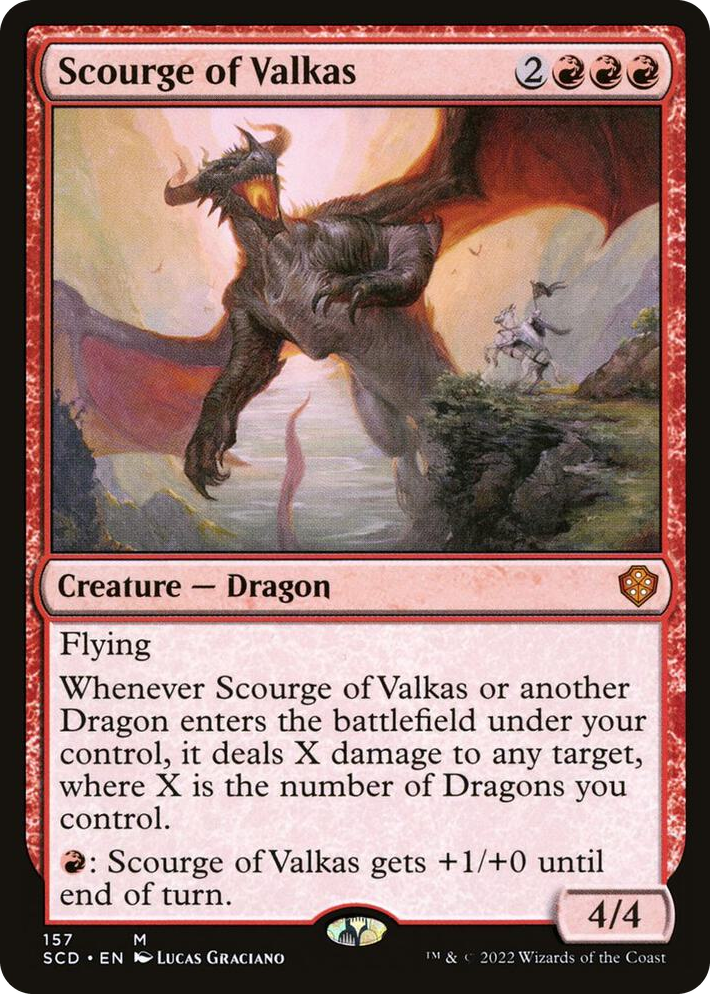 0157 Scourge of Valkas M Starter Commander Decks