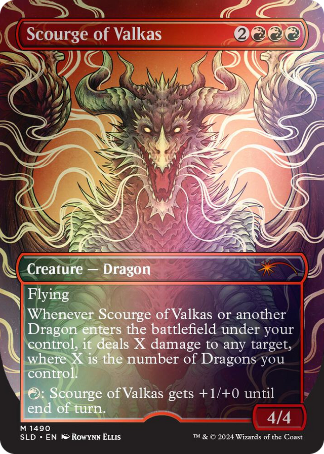 1490 Scourge of Valkas (Rainbow Foil) M Secret Lair Drop Series
