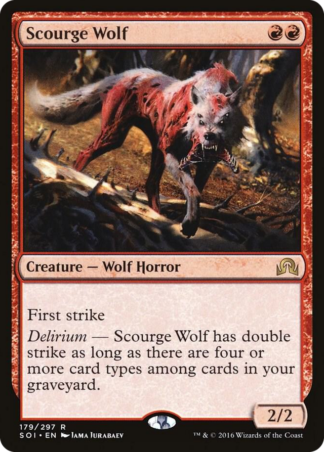 0179 Scourge Wolf R Shadows over Innistrad