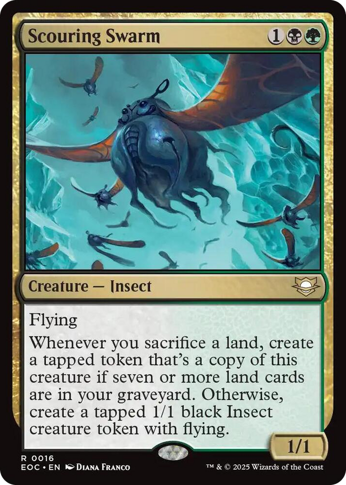 Scouring Swarm #16 R - Commander: Edge of Eternities Pokemon card
