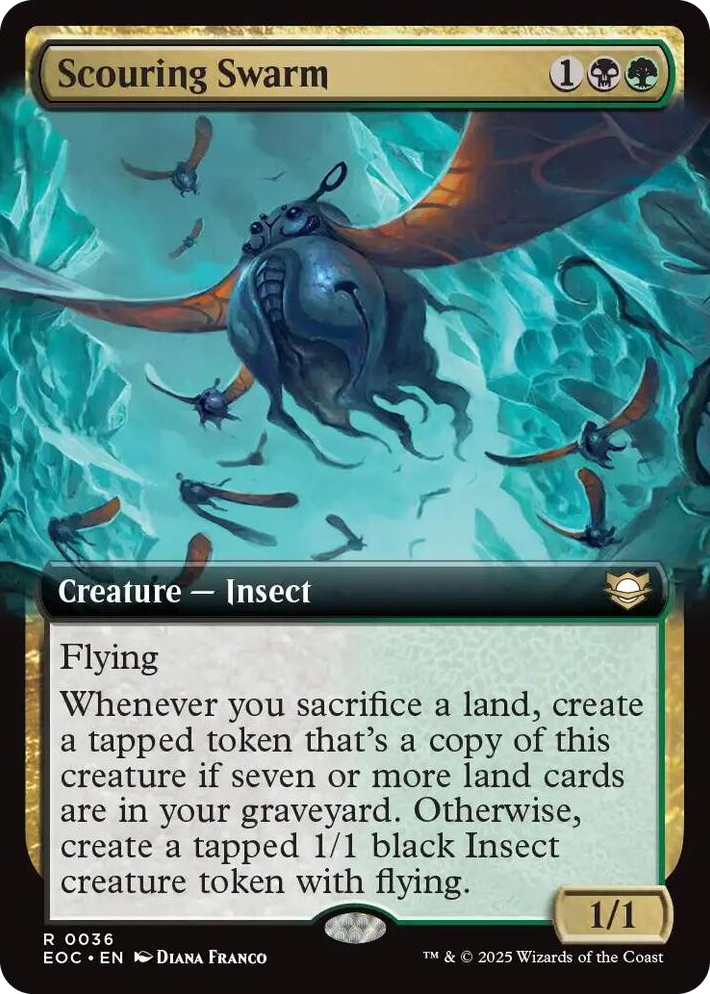 0036 Scouring Swarm (Extended Art) R Commander: Edge of Eternities
