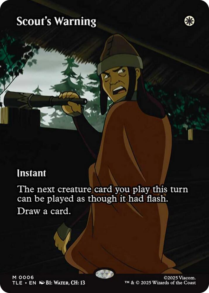0006 Scout's Warning (Borderless) M The Last Airbender: Eternal-Legal